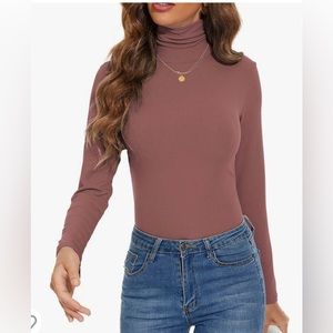 New Long Sleeve Tee Turtle Neck Size Small